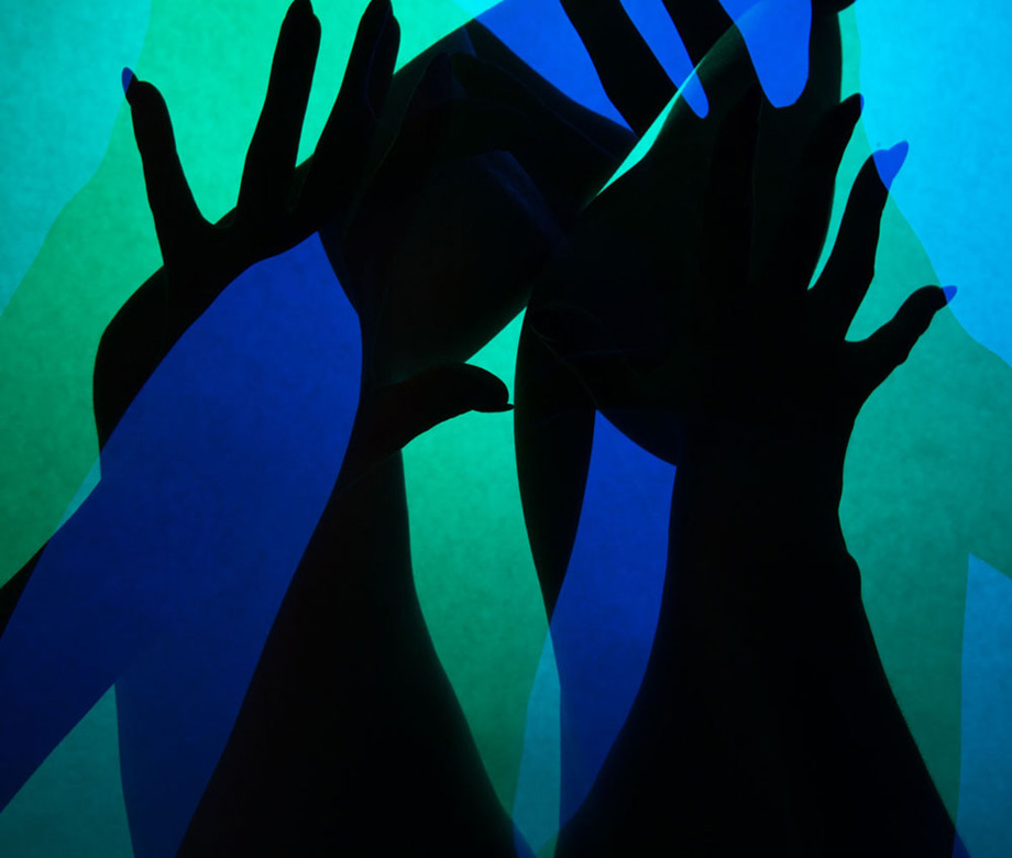 Blue Green 1 - multiple exposure photo by David Barnes